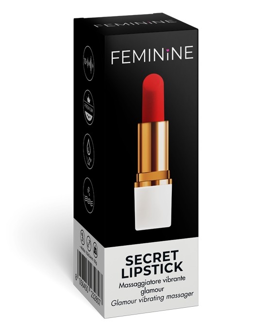 Feminine Secret Lipstick - massaggiatore vibrante da borsetta