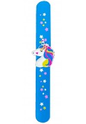 Braccialetto Slap unicorno azzurro